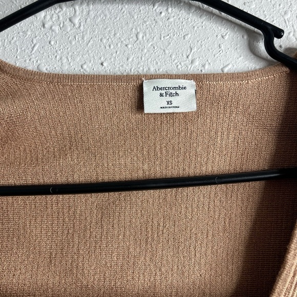 Abercrombie Ottoman Square Neck Sweater Crop Tee XS - Picture 3 of 4